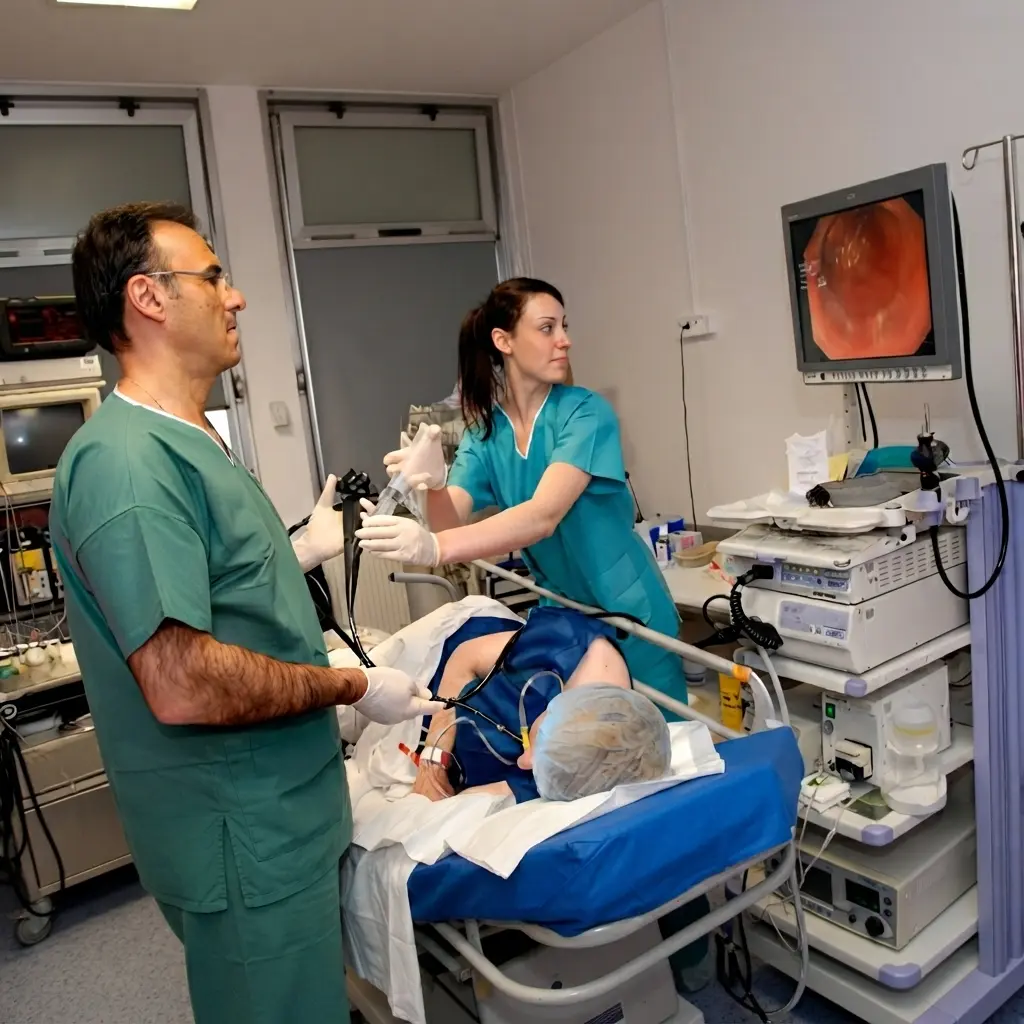 Colonoscopy at Karolinska University Hospital